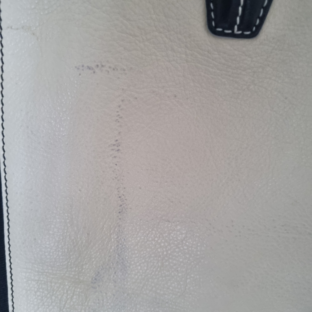 Yves Saint Laurent Black Interior Canvas Tote with Leather Trim - Picture 4 of 8